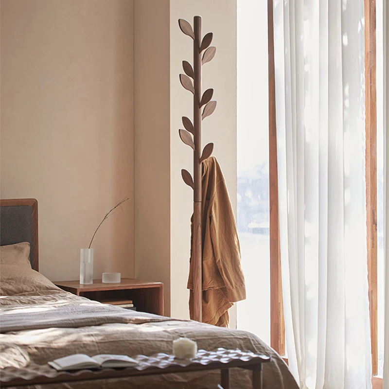 Solid wood coat rack Bedroom black walnut floor coat rack door vertical household porch hanger hanger
Solid wood coat rack Bedroom black walnut floor coat rack door vertical household porch hanger hanger