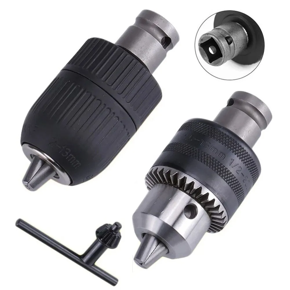 1.5-13mm&2-13mm 1/2-20UNF Drill Chuck Adapter Impact Wrench Conversion Tools With Reverse Tooth Adapter + Self-locking Drill Bit
1.5-13mm&2-13mm 1/2-20UNF Drill Chuck Adapter Impact Wrench Conversion Tools With Reverse Tooth Adapter + Self-locking Drill Bit