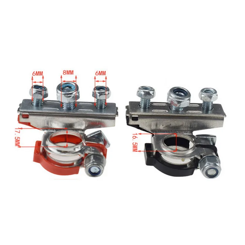 1Pair 12V 24V Automotive Car Top Post Battery Terminals Wire Cable Clamp Terminal Connectors Car Accessories
1Pair 12V 24V Automotive Car Top Post Battery Terminals Wire Cable Clamp Terminal Connectors Car Accessories