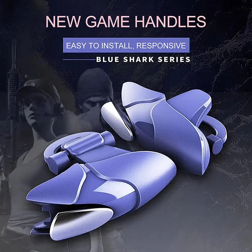Shark Design Gaming Joystick for PUBG Mobile Gamepad L1R1 Mobile Phone Game Shooter PUBG Controller Trigger Fire Button Handle
Shark Design Gaming Joystick for PUBG Mobile Gamepad L1R1 Mobile Phone Game Shooter PUBG Controller Trigger Fire Button Handle