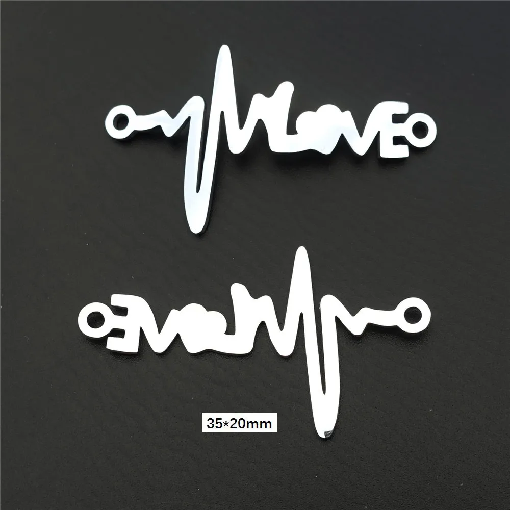 Stainless Steel Curved Connectors Electrocardiogram One arrow through the heart Smile Face 35pcs mix in BULK Jewelry Findings
Stainless Steel Curved Connectors Electrocardiogram One arrow through the heart Smile Face 35pcs mix in BULK Jewelry Findings