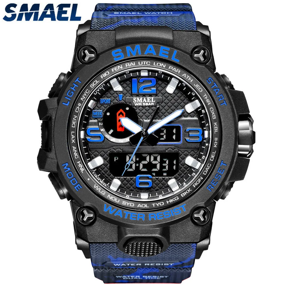 Часы SMAEL Мужские Цифровые, спортивные Водонепроницаемые светодиодные в стиле милитари
Часы SMAEL Мужские Цифровые, спортивные Водонепроницаемые светодиодные в стиле милитари