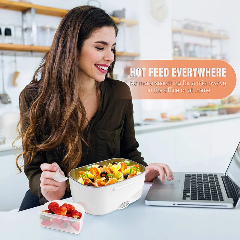 2 in 1 110V 220V 12V 24V Stainless Steel Electric Heating Lunch Box Car Office School Food Warmer Container Heater Bento Box Set
2 in 1 110V 220V 12V 24V Stainless Steel Electric Heating Lunch Box Car Office School Food Warmer Container Heater Bento Box Set