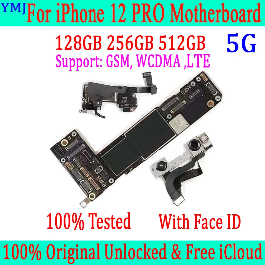 Support Update For iPhone 12 Pro motherboard 128gb 256g 512gb Free iCloud For iPhone 12 pro Unlocked mainboard With IOS Plate
Support Update For iPhone 12 Pro motherboard 128gb 256g 512gb Free iCloud For iPhone 12 pro Unlocked mainboard With IOS Plate