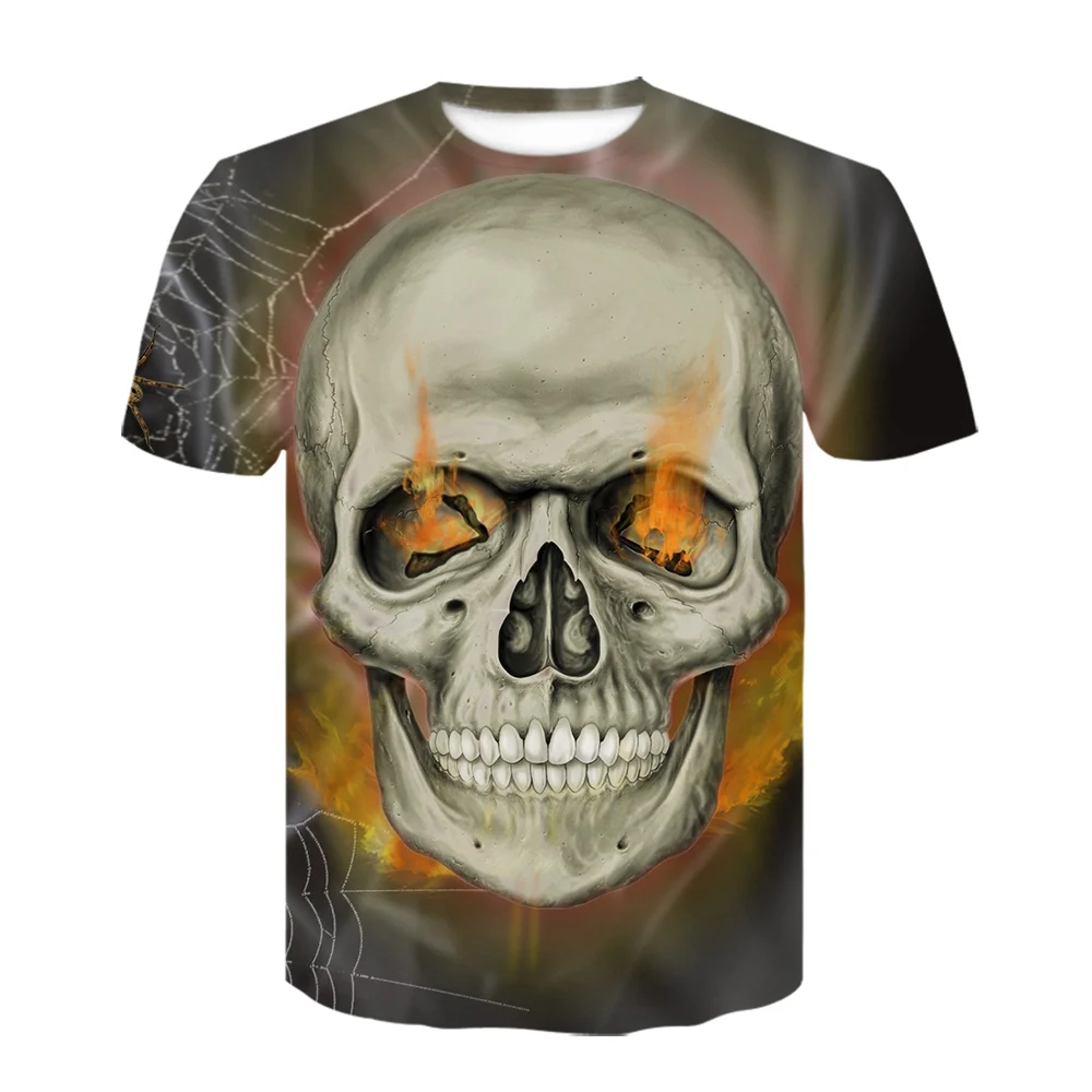 Summer New Fashion 3D Printing skull T shirt Printing t shirt Men/Women O-neck Large Short sleeved sports casual tops Pullover 
Summer New Fashion 3D Printing skull T shirt Printing t shirt Men/Women O-neck Large Short sleeved sports casual tops Pullover