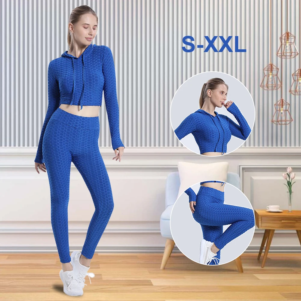 Women's 2 Piece Workout Set Seamless Yoga Set Long Sleeve Hoodie High Waist Leggings Fitness Gym Exercise Athletic Solid Outfits
Women's 2 Piece Workout Set Seamless Yoga Set Long Sleeve Hoodie High Waist Leggings Fitness Gym Exercise Athletic Solid Outfits