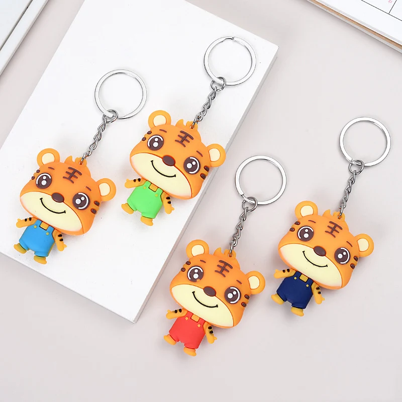 1PCS Silicone Cute Tiger Keychain & Keyring Cartoon Animal Gift Key Chain Holder Keychains Bag Car Hanging
1PCS Silicone Cute Tiger Keychain & Keyring Cartoon Animal Gift Key Chain Holder Keychains Bag Car Hanging