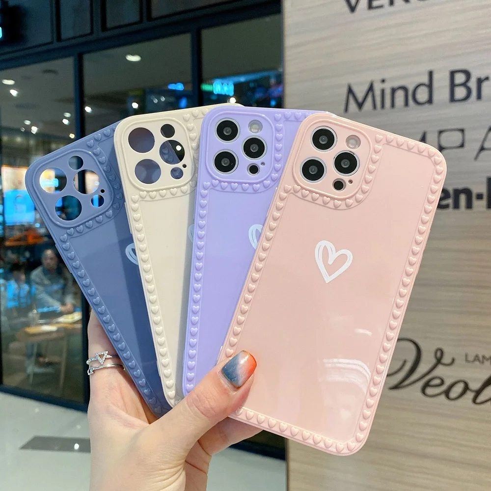 Candy Color Phone Case For iPhone 12 11 Pro Max 7 8 Plus X XR XS Max 12 Mini SE 2020 Cute Love Heart Full Lens Soft Back Cover
Candy Color Phone Case For iPhone 12 11 Pro Max 7 8 Plus X XR XS Max 12 Mini SE 2020 Cute Love Heart Full Lens Soft Back Cover