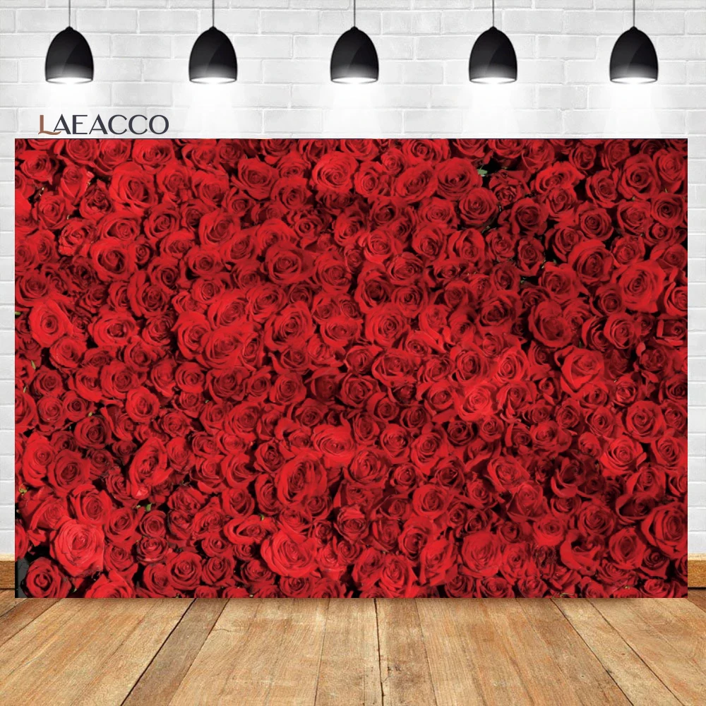 Laeacco Red Rose Floral Wall Backdrop Wedding Anniversary Valentine's Day Bridal Shower Portrait Photo Photography Background
Laeacco Red Rose Floral Wall Backdrop Wedding Anniversary Valentine's Day Bridal Shower Portrait Photo Photography Background