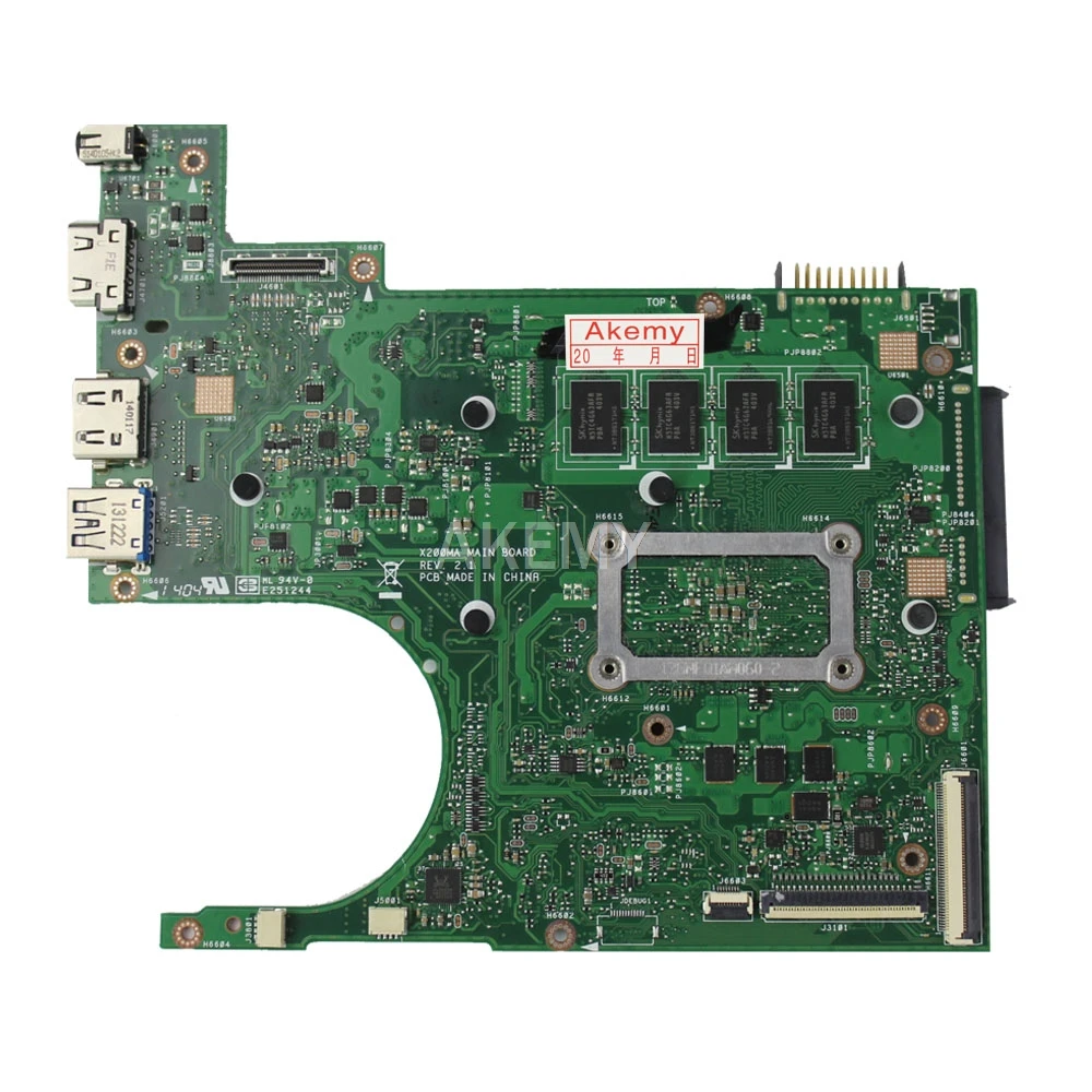 Akemy X200MA Motherboard For Asus F200M X200M X200MA Laptop motherboard Mainboard 4 Cores-CPU 2G-RAM
Akemy X200MA Motherboard For Asus F200M X200M X200MA Laptop motherboard Mainboard 4 Cores-CPU 2G-RAM