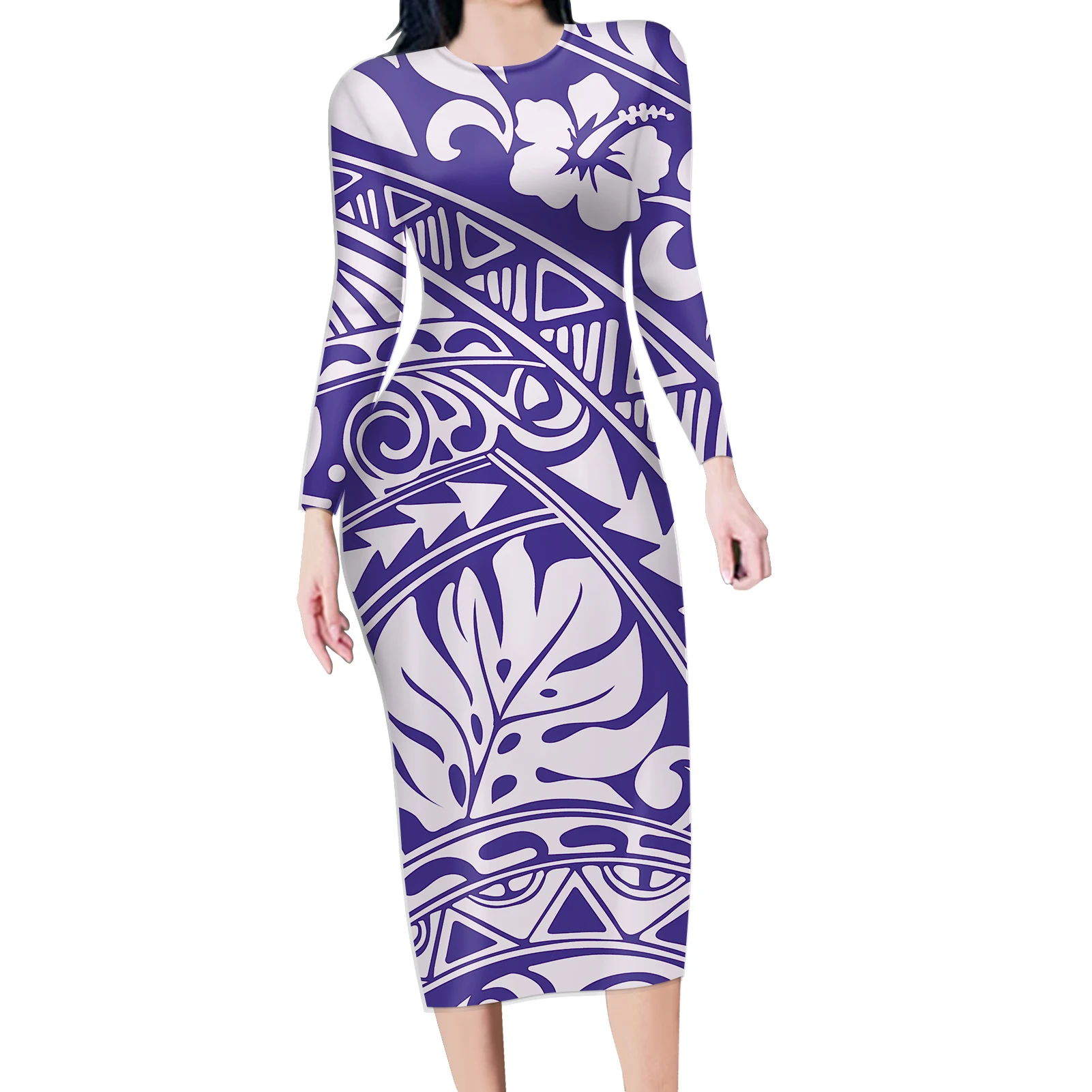 Women Casual Pencil Dresses Ladies Tribal Floral Print Purple Bodycon Dress Winter Autumn Long Sleeve Slim Party Dress
Women Casual Pencil Dresses Ladies Tribal Floral Print Purple Bodycon Dress Winter Autumn Long Sleeve Slim Party Dress