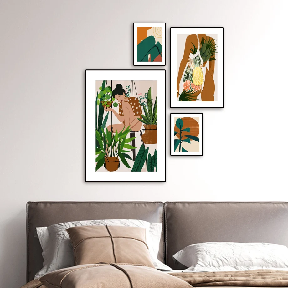 Abstract Modern Girl African Illustration Plant Nordic Poster Wall Art Canvas Painting Wall Pictures For Living Room Unframed
Abstract Modern Girl African Illustration Plant Nordic Poster Wall Art Canvas Painting Wall Pictures For Living Room Unframed
