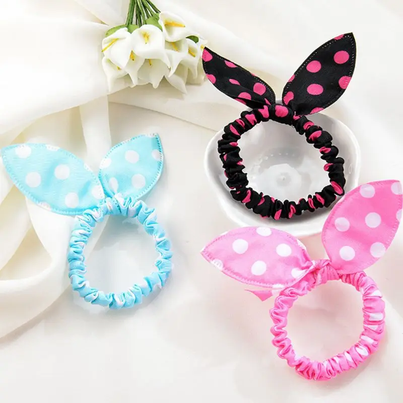 1PC Women Girls Cloth Craft Rubber Band Cute Rabbit Ears Bowknot Ruched Hair Rope Polka Dot Printed Ponytail Holder
1PC Women Girls Cloth Craft Rubber Band Cute Rabbit Ears Bowknot Ruched Hair Rope Polka Dot Printed Ponytail Holder