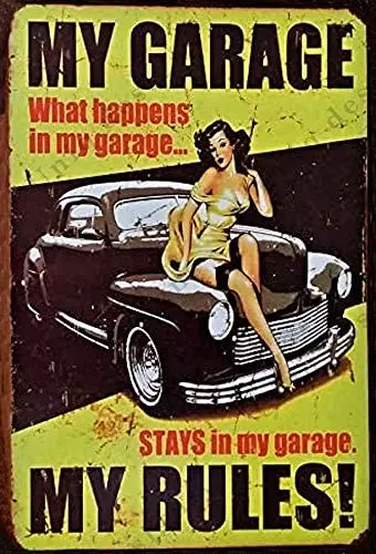 UNiQ Designs My Garage My Rules Garage Tin Signs Vintage Metal Sign - Garage Sign, Bar Signs, Garage Poster, Pin Up Tin Signs
UNiQ Designs My Garage My Rules Garage Tin Signs Vintage Metal Sign - Garage Sign, Bar Signs, Garage Poster, Pin Up Tin Signs