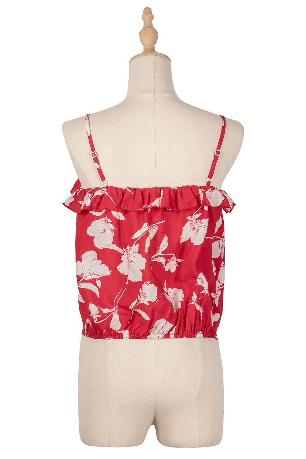 2021 Spring Summer New Collection for Women Camis Floral Print Spaghetti Straps Red Lace up Ruffle Beach Holiday Korean Clothes
2021 Spring Summer New Collection for Women Camis Floral Print Spaghetti Straps Red Lace up Ruffle Beach Holiday Korean Clothes