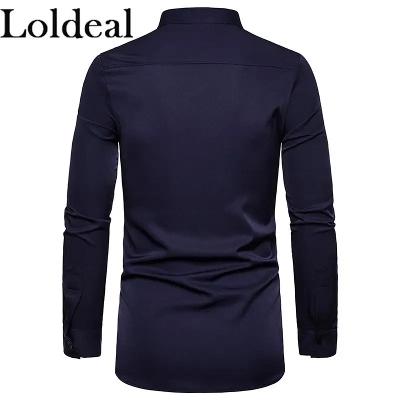 Loldeal Men's Daily Vintage Shirt - Tribal Print Standing Collar White / Long Sleeve
Loldeal Men's Daily Vintage Shirt - Tribal Print Standing Collar White / Long Sleeve