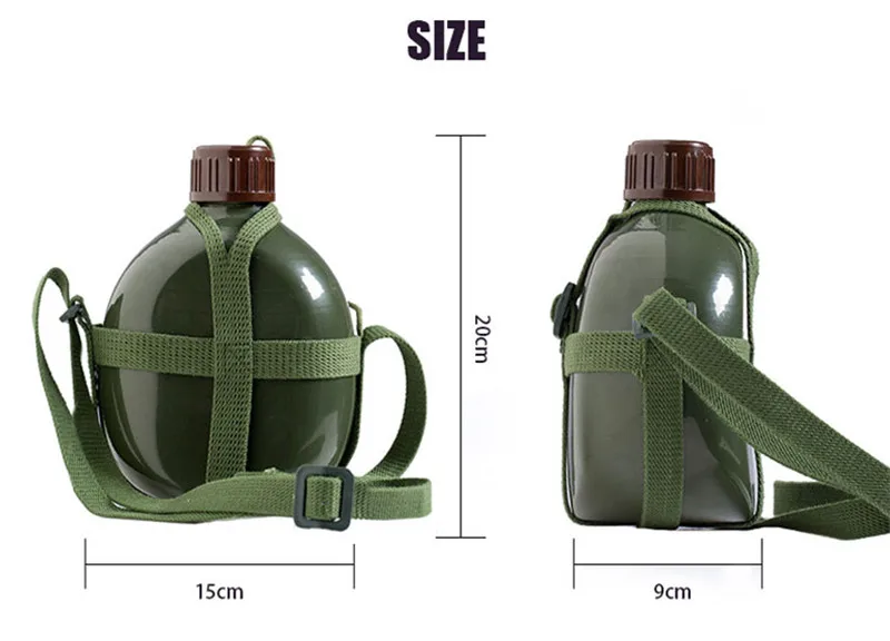 Retro style military aluminum kettle during World War II Water Bottles capacity 1.2L
Retro style military aluminum kettle during World War II Water Bottles capacity 1.2L