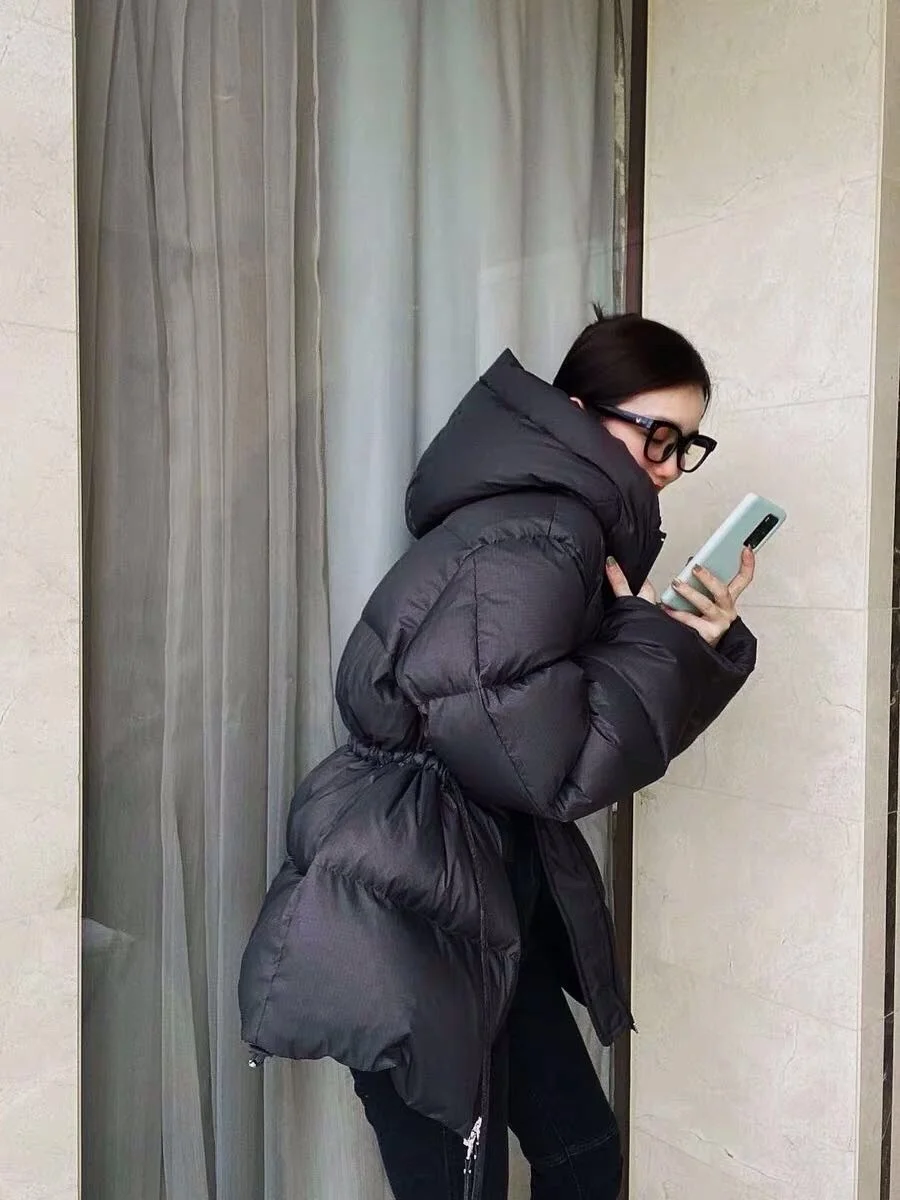 Женский зимний пуховик с капюшоном, теплое пальто на молнии с буквенным принтом и кулиской, женская модная верхняя одежда
Женский зимний пуховик с капюшоном, теплое пальто на молнии с буквенным принтом и кулиской, женская модная верхняя одежда