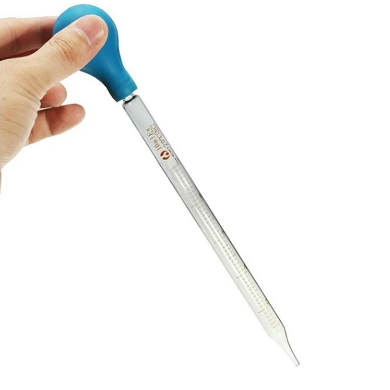 Blue&Transparent 1pc 10ml Lab Dropper Pipet Rubber Head Glass Dropper Glass Pipette With Scale Line
Blue&Transparent 1pc 10ml Lab Dropper Pipet Rubber Head Glass Dropper Glass Pipette With Scale Line