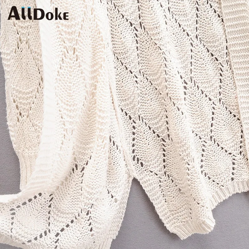 ALLDOKE white casual thin cardigan women spring v neck lantern sleeve sweaters hollow out vintage open stitch cardigans mujer
ALLDOKE white casual thin cardigan women spring v neck lantern sleeve sweaters hollow out vintage open stitch cardigans mujer