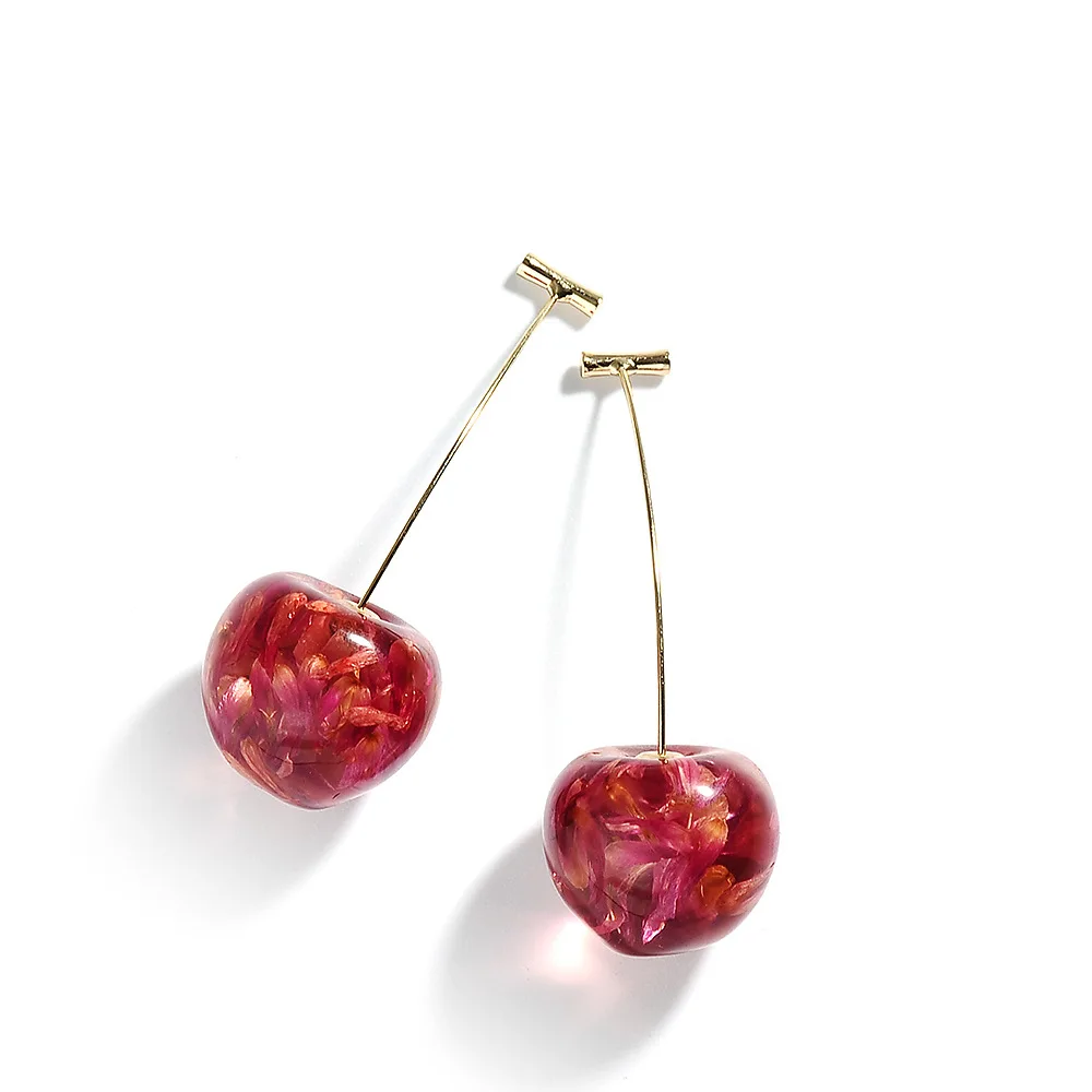 Shiny Side Korea Earrings Acrylic Cherry Beads Drop Earrings For Women Simple Style Real Flower Dangle Earrings
Shiny Side Korea Earrings Acrylic Cherry Beads Drop Earrings For Women Simple Style Real Flower Dangle Earrings