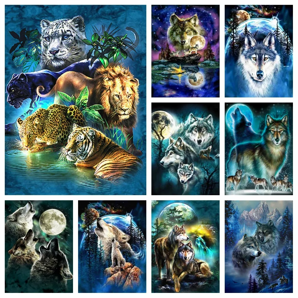 MomoArt 5D Diamond Embroidery Animal Full Drill Square Diamond Painting Wolf Picture Of Rhinestones Lion Mosaic Wall Art
MomoArt 5D Diamond Embroidery Animal Full Drill Square Diamond Painting Wolf Picture Of Rhinestones Lion Mosaic Wall Art