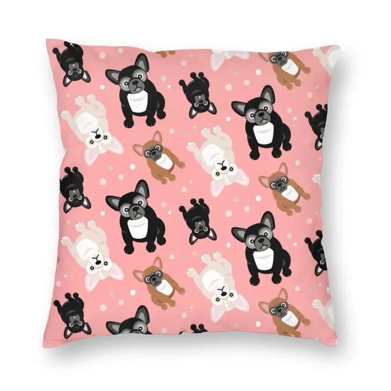 Cute French Bulldogs Cushion Covers Sofa Living Room Frenchies Pet Dog Square Pillow Case 40x40cm
Cute French Bulldogs Cushion Covers Sofa Living Room Frenchies Pet Dog Square Pillow Case 40x40cm