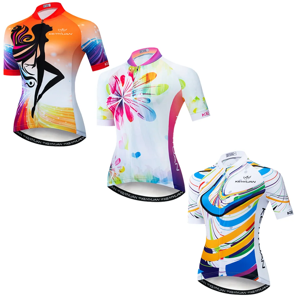 KEYIYUAN 2021 Women Pro Cycling Jersey Short Sleeve Shirt Reflective Zipper with Pocket Radtrikot Moletom Maillots Trikot
KEYIYUAN 2021 Women Pro Cycling Jersey Short Sleeve Shirt Reflective Zipper with Pocket Radtrikot Moletom Maillots Trikot