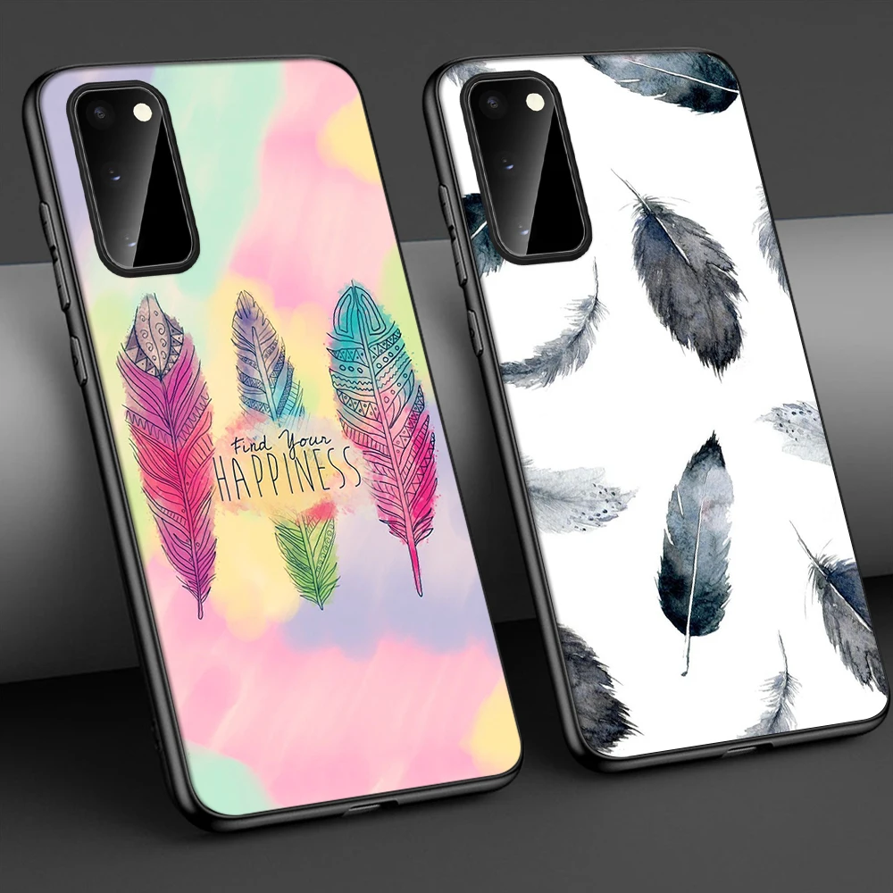 Feather Phone Case for Samsung A50 A51 A71 A70 A00 A20 A20E S10 S20 S9 S8 S7 Edge Ultra Puls Note 10 9 8 Plus Soft Cases Funda
Feather Phone Case for Samsung A50 A51 A71 A70 A00 A20 A20E S10 S20 S9 S8 S7 Edge Ultra Puls Note 10 9 8 Plus Soft Cases Funda