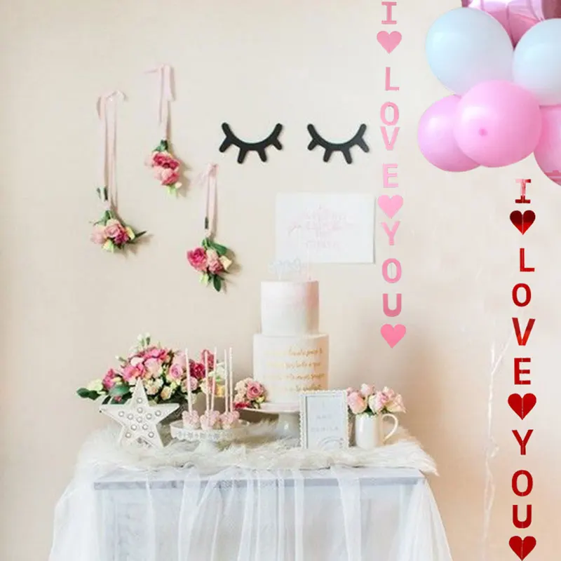 1PC DIY Colorful Paper Letter Garlands I Love You Flags Banner Banners Fashion Marriage Confession Wedding Venue Decoration
1PC DIY Colorful Paper Letter Garlands I Love You Flags Banner Banners Fashion Marriage Confession Wedding Venue Decoration