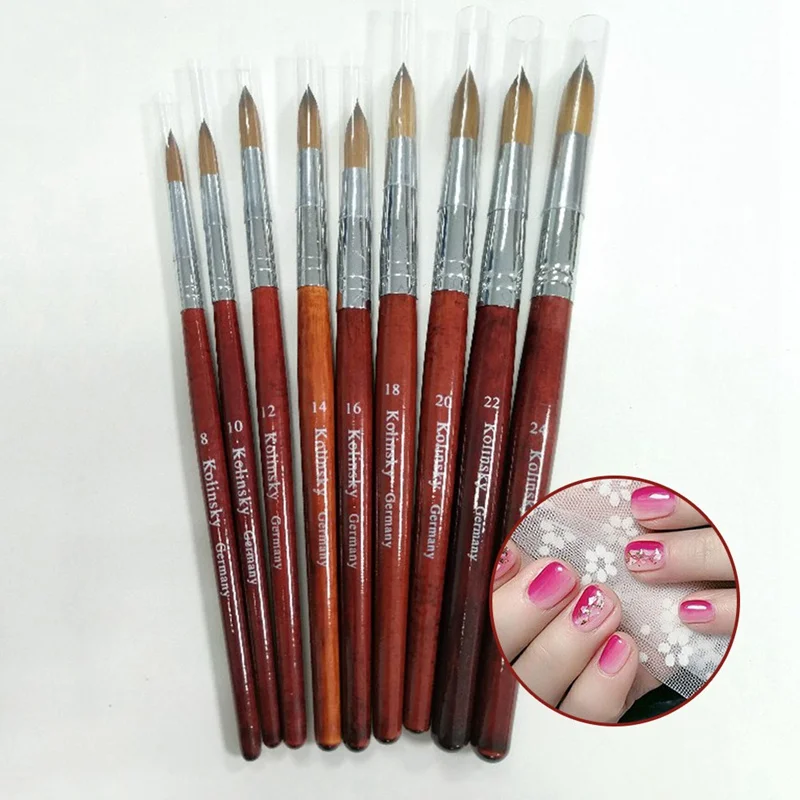 100% Kolinsky Sable Acrylic Brush Crimped UV Brush Gel Builder Manicure Brush Flat Round Red Wood Nail Brush Hot
100% Kolinsky Sable Acrylic Brush Crimped UV Brush Gel Builder Manicure Brush Flat Round Red Wood Nail Brush Hot
