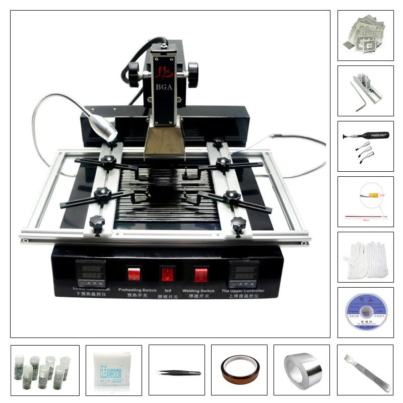 BGA Rework Station LY M770 Infrared BGA Machine Reballing Soldering Station with Parts EU RU Free Tax
BGA Rework Station LY M770 Infrared BGA Machine Reballing Soldering Station with Parts EU RU Free Tax