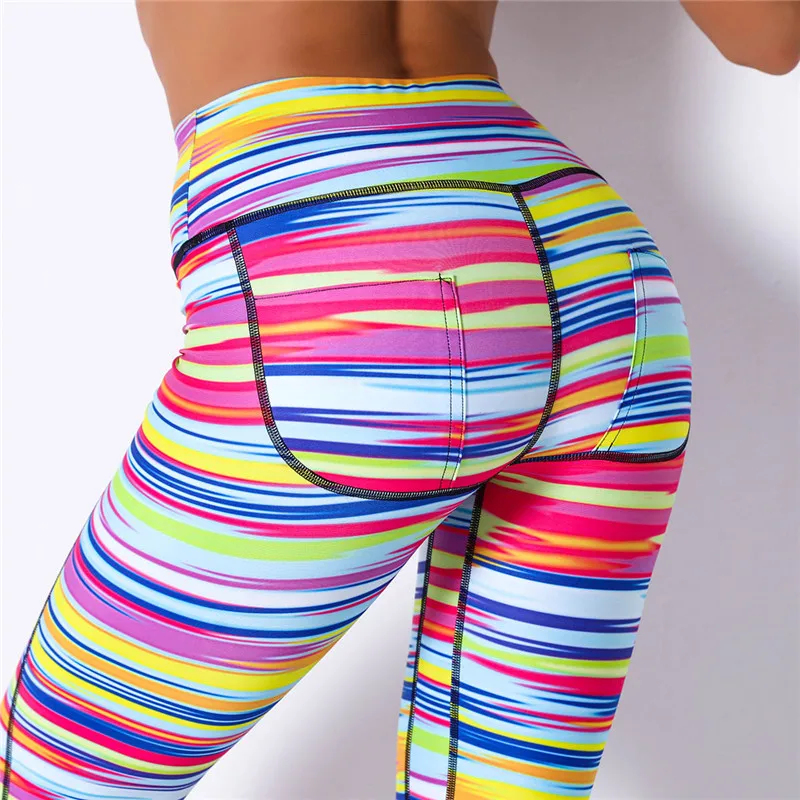 Kaminsky 25% Spandex High Waist Leggings Striped Printed Leggings Ankle Length Leggins Workout Jeggings Fitness Legging Feminina
Kaminsky 25% Spandex High Waist Leggings Striped Printed Leggings Ankle Length Leggins Workout Jeggings Fitness Legging Feminina