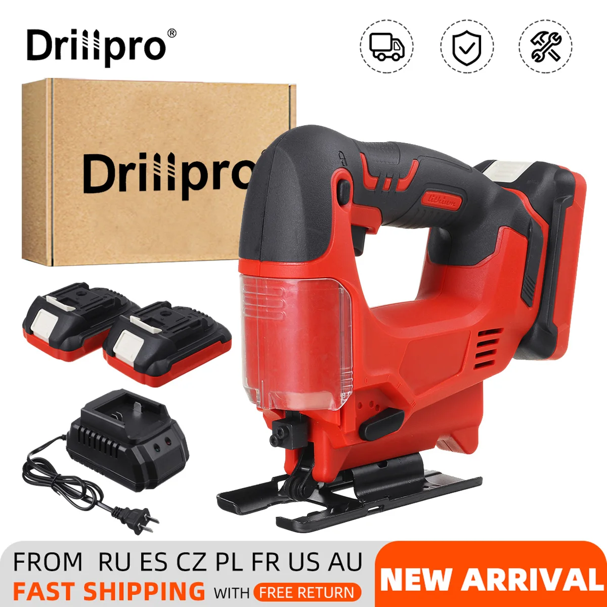 Бесщеточный Электрический лобзик Drillpro, 65 мм, беспроводная лобзик, перезаряжаемая торцовочная пила, деревообрабатывающие электроинструмен...
Бесщеточный Электрический лобзик Drillpro, 65 мм, беспроводная лобзик, перезаряжаемая торцовочная пила, деревообрабатывающие электроинструмен...