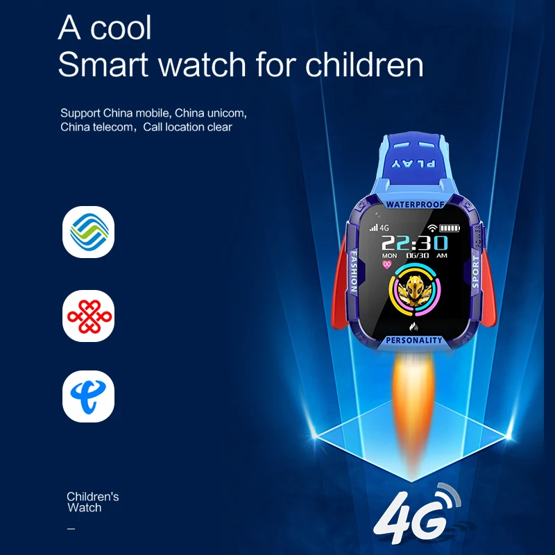 Детские Смарт часы 4G GPS безопасное позиционирование Wi Fi точное в помещении