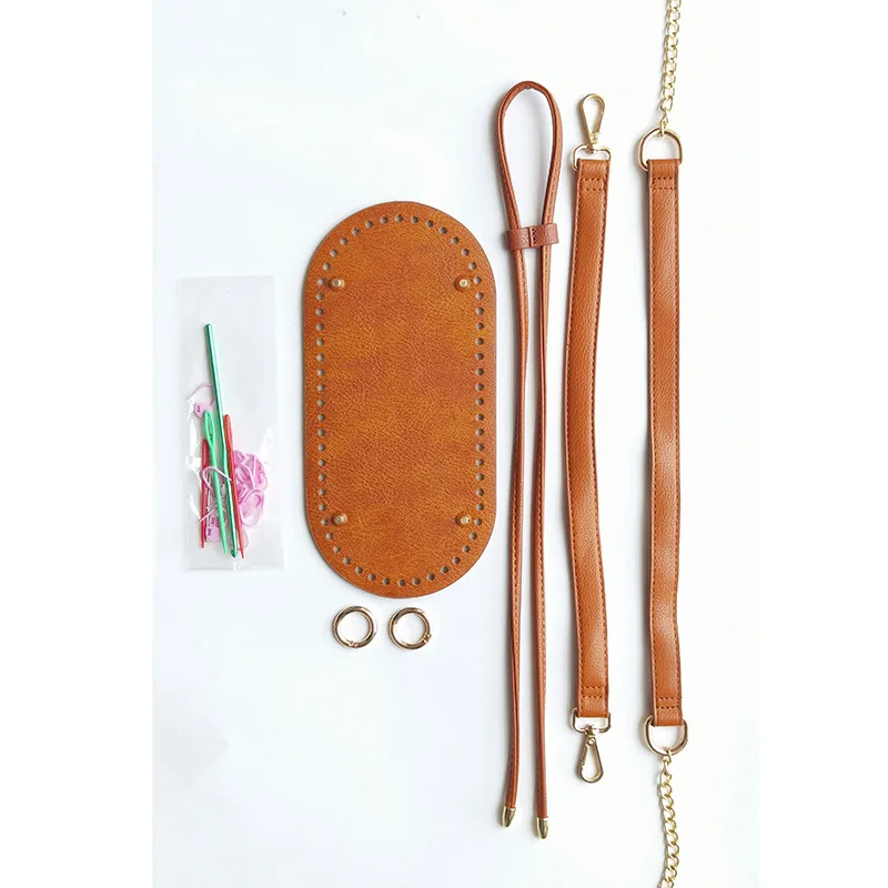 5pcs Fashion Woven Bucket Bag DIY Accessories Hand Wrapped Flat U Leather Material Brown Belt Tools Full Set Of Bottom Strap
5pcs Fashion Woven Bucket Bag DIY Accessories Hand Wrapped Flat U Leather Material Brown Belt Tools Full Set Of Bottom Strap