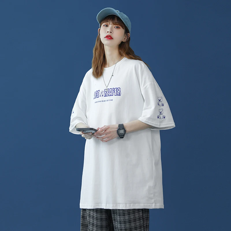 Japanese Oversize Short-Sleeved T-shirt Women's Ins Super Hot Net Red Loose Korean Style Trendy Harajuku Style Strange Style Top
Japanese Oversize Short-Sleeved T-shirt Women's Ins Super Hot Net Red Loose Korean Style Trendy Harajuku Style Strange Style Top