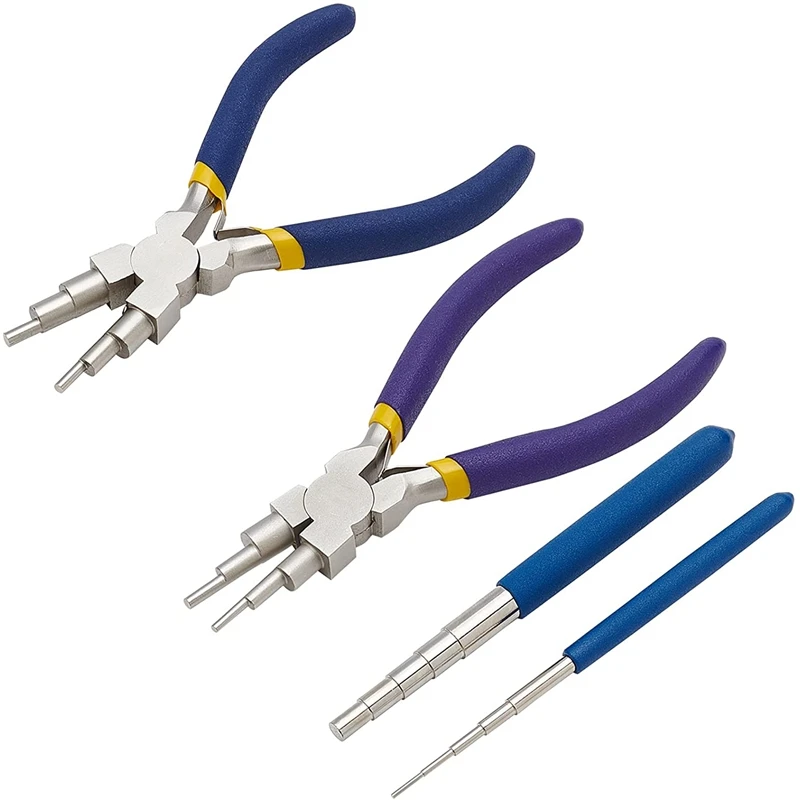 Winding Tool Set with 2Pcs Winding Mandrels and 2Pcs 6 in 1 Pliers for Wrapping Jewelry Wires and Forming Jump Loops
Winding Tool Set with 2Pcs Winding Mandrels and 2Pcs 6 in 1 Pliers for Wrapping Jewelry Wires and Forming Jump Loops