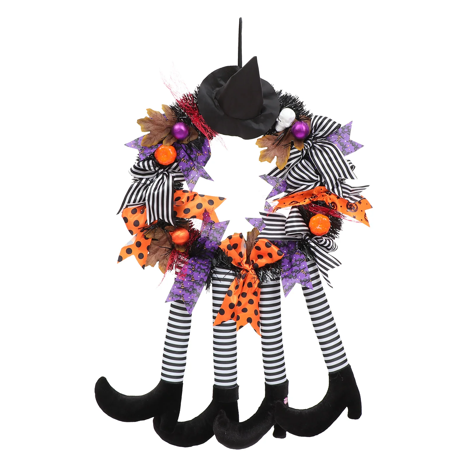 1Pc Wreath Decorative Witch-leg Wreath Festival Home Hanging Ornament 
1Pc Wreath Decorative Witch-leg Wreath Festival Home Hanging Ornament