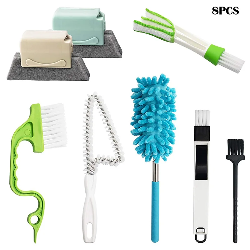 8 Pcs Window Hand-held Cleaning Brush Groove Gap Cleaning Tools Microfiber Duster & Washable Crevice Track Cleaning Brush
8 Pcs Window Hand-held Cleaning Brush Groove Gap Cleaning Tools Microfiber Duster & Washable Crevice Track Cleaning Brush