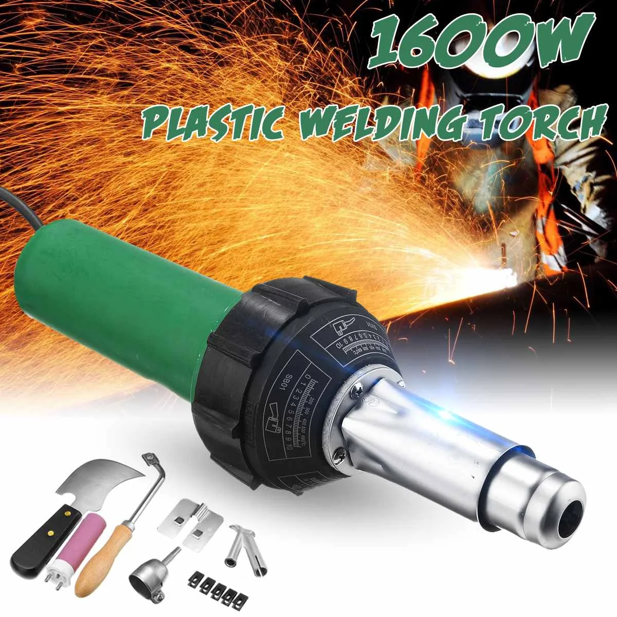 1600W 220V Plastic Hot Air Welding Gun Torch With Nozzle Plastic Welding Machine Heat Gun Kit Welder For Bumper PP PVC
1600W 220V Plastic Hot Air Welding Gun Torch With Nozzle Plastic Welding Machine Heat Gun Kit Welder For Bumper PP PVC
