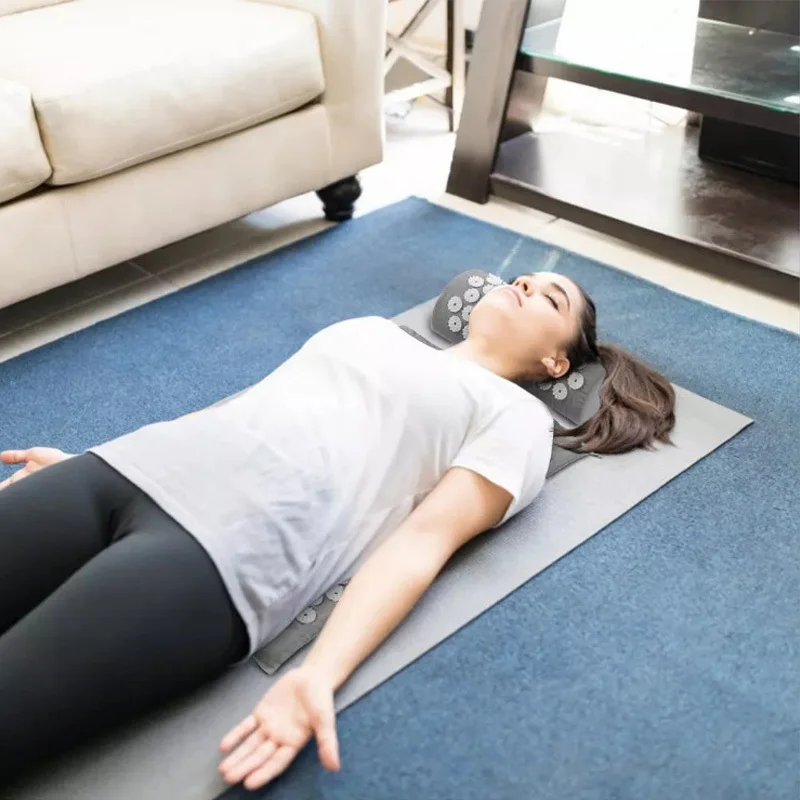 Non-Slip Fitness Pilates Exercise Pillow Yoga Mat Acupressure Cushion Massage Mat Applicator Relieve Stress Back Body Pain Spike
Non-Slip Fitness Pilates Exercise Pillow Yoga Mat Acupressure Cushion Massage Mat Applicator Relieve Stress Back Body Pain Spike