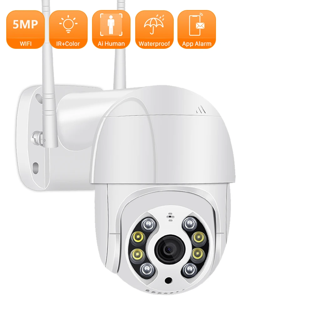 5MP WIFI IP Camera 3MP 2MP Speed Dome PTZ Camera P2P Smart Home Security Camera Outdoor Waterproof Surveillance Monitor
5MP WIFI IP Camera 3MP 2MP Speed Dome PTZ Camera P2P Smart Home Security Camera Outdoor Waterproof Surveillance Monitor