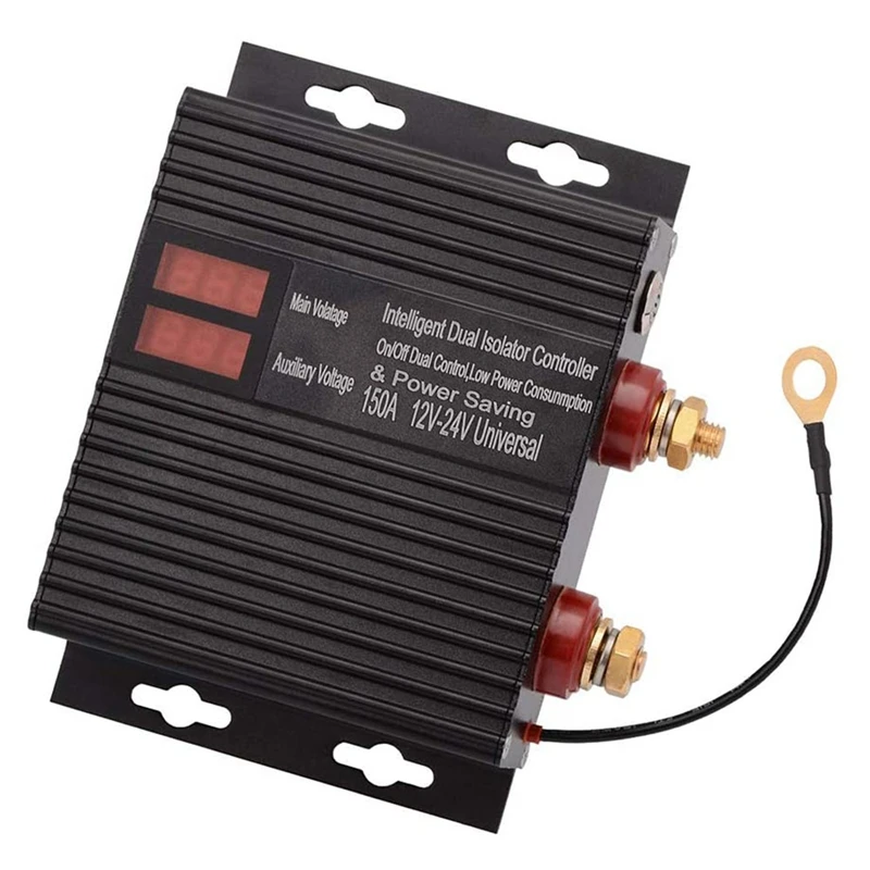 150 Amp Dual Battery Smart Isolator Universal 12V/24V Voltage Sensitive Relay for ATV, UTV, RV, Truck
150 Amp Dual Battery Smart Isolator Universal 12V/24V Voltage Sensitive Relay for ATV, UTV, RV, Truck