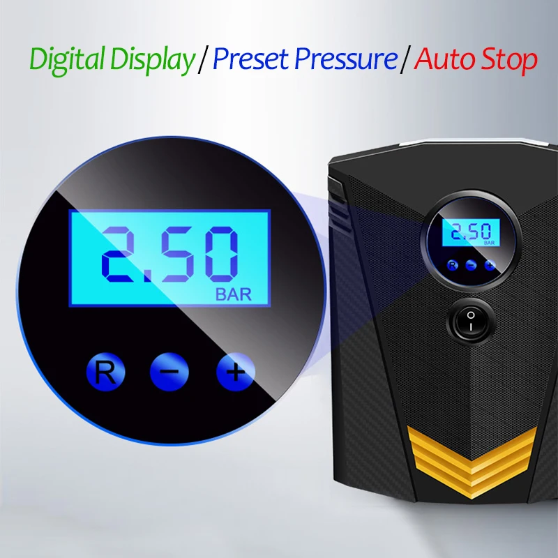 Professional Car Tyre Inflator 12V Digital Tire Inflatable Pump illumination Auto Air Compressor for Cars Wheel Tires Electric
Professional Car Tyre Inflator 12V Digital Tire Inflatable Pump illumination Auto Air Compressor for Cars Wheel Tires Electric