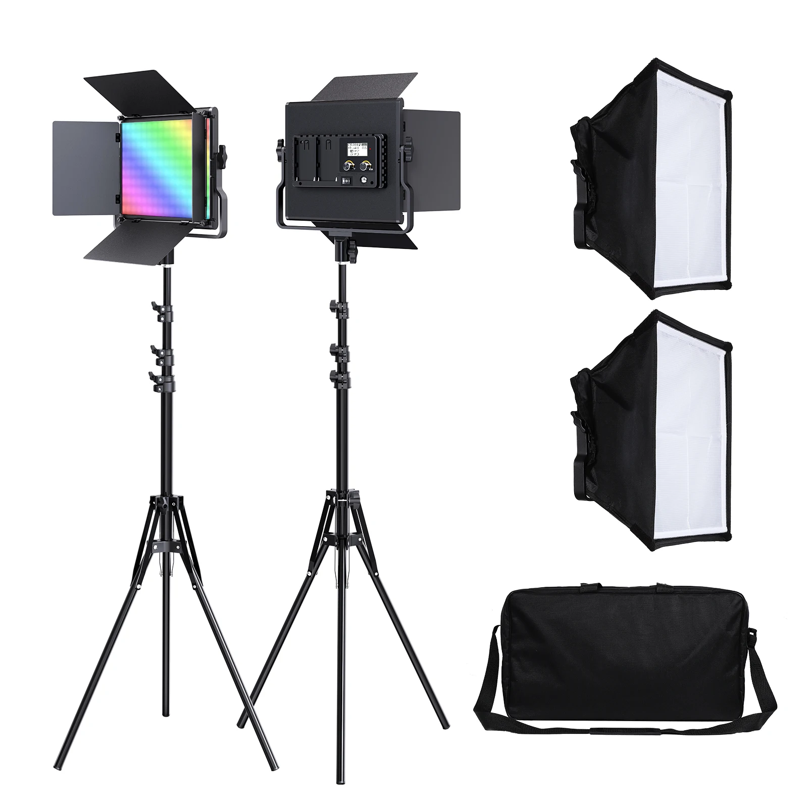 Travor L6000RP, 2 шт., 36 Вт, полноцветсветильник световая панель для фотосъемки, светодиодное освещение RGB для видеосъемки с управлением через прило...
Travor L6000RP, 2 шт., 36 Вт, полноцветсветильник световая панель для фотосъемки, светодиодное освещение RGB для видеосъемки с управлением через прило...