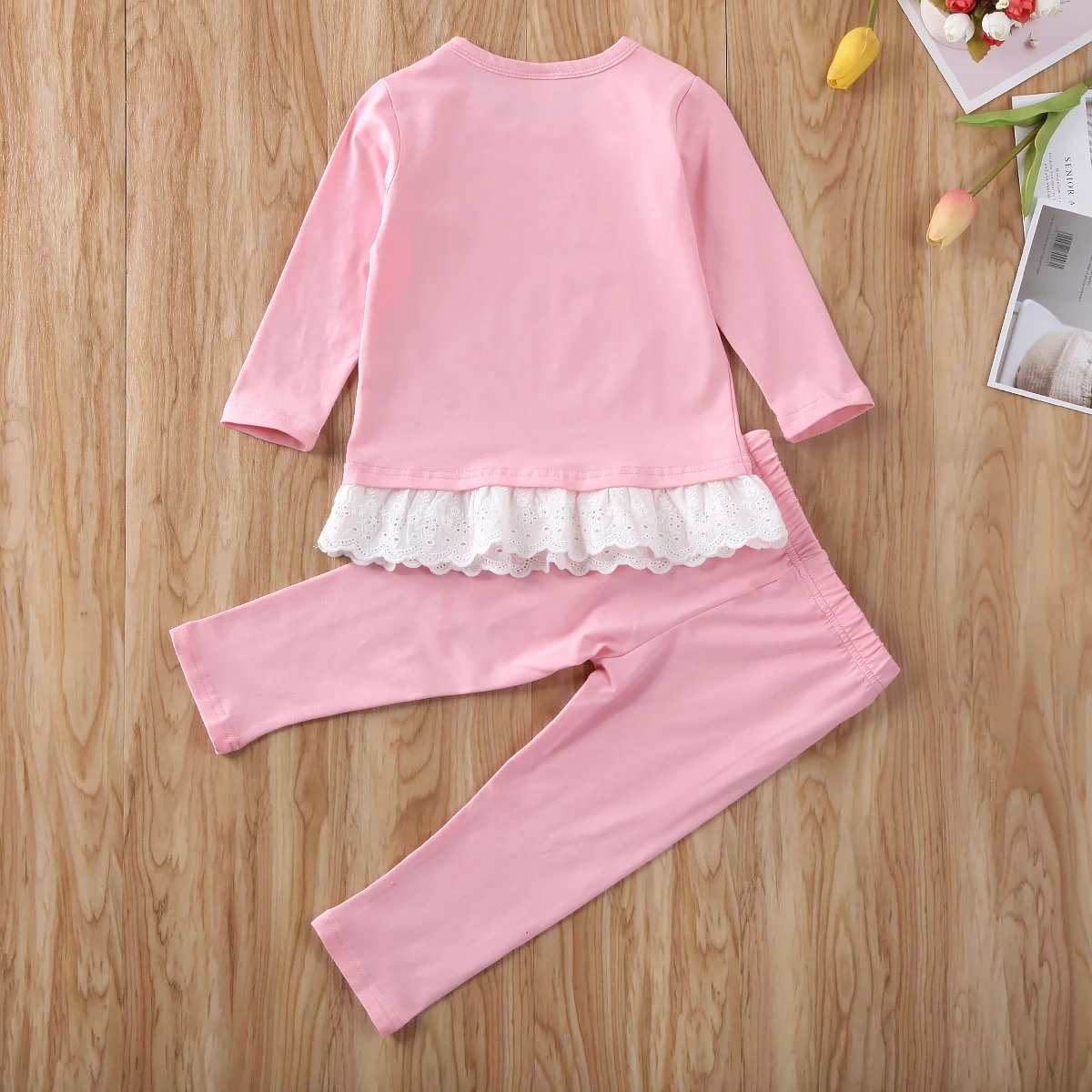 2PCS Baby Girl Cotton Clothes 2-7Y Toddler Kids Baby Girl Lace Hem T-shirt Top Solid Pants Fashion Full Sleeve Outfit Sets
2PCS Baby Girl Cotton Clothes 2-7Y Toddler Kids Baby Girl Lace Hem T-shirt Top Solid Pants Fashion Full Sleeve Outfit Sets