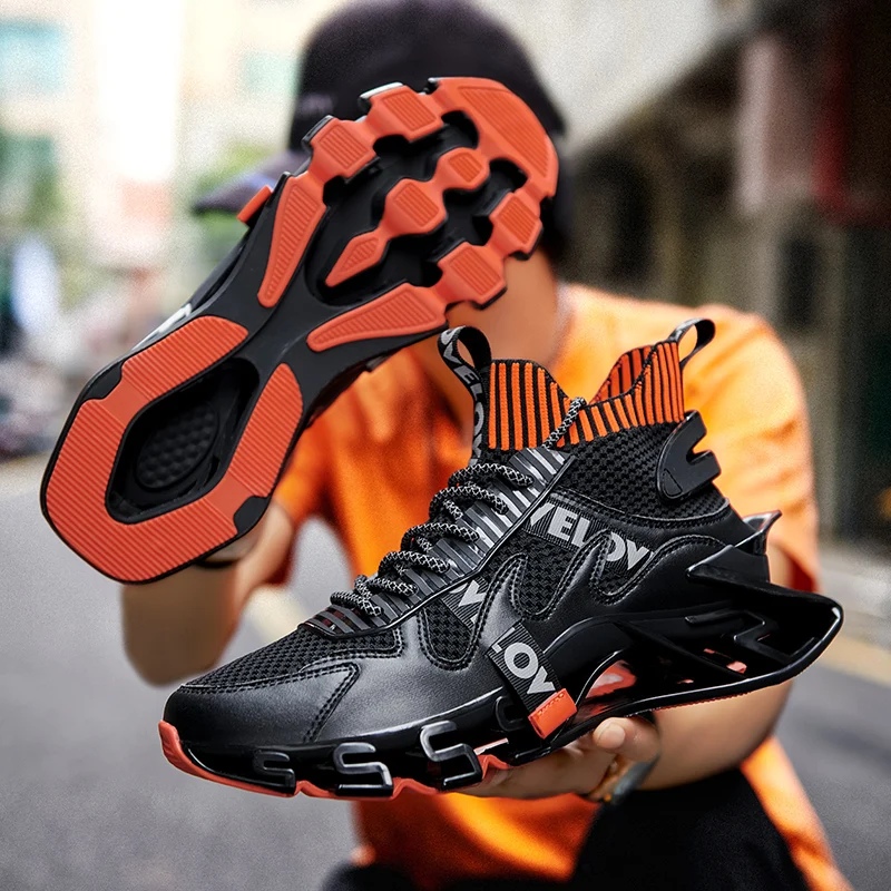 Fashion Blade Running Shoes For Men Breathable Reflective Sneakers High Quality No-slip Wear-resistant Jogging Shoes Zapatillas
Fashion Blade Running Shoes For Men Breathable Reflective Sneakers High Quality No-slip Wear-resistant Jogging Shoes Zapatillas