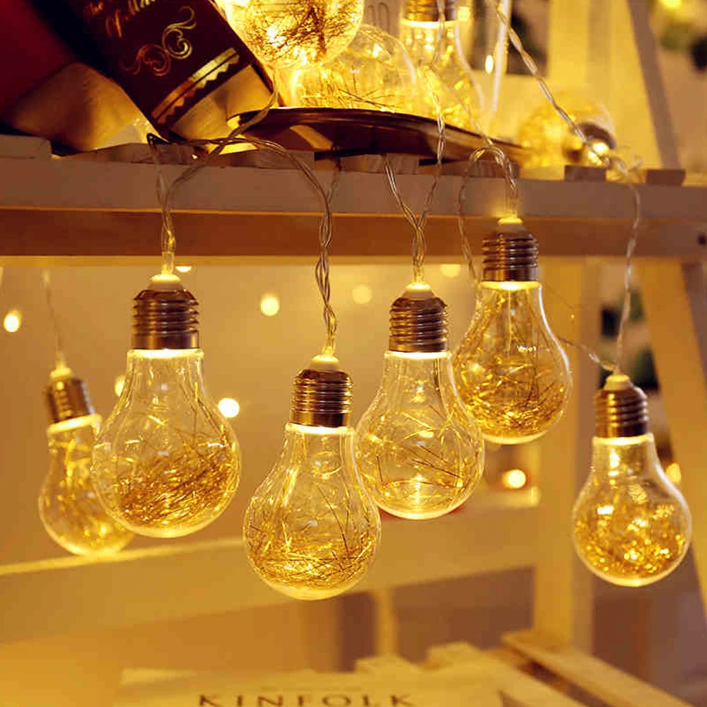 LED Garland String Fairy Lights 4M 20 Vintage Bulbs Festoon Party Lights for Home Events Garden Party Xmas Wedding Decoration
LED Garland String Fairy Lights 4M 20 Vintage Bulbs Festoon Party Lights for Home Events Garden Party Xmas Wedding Decoration