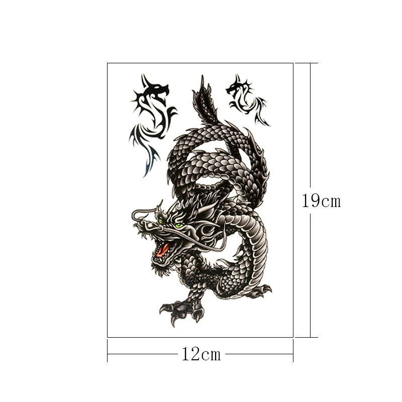 Временная татуировка на руку Дракон Тотем водостойкая Женская роспись боди арт